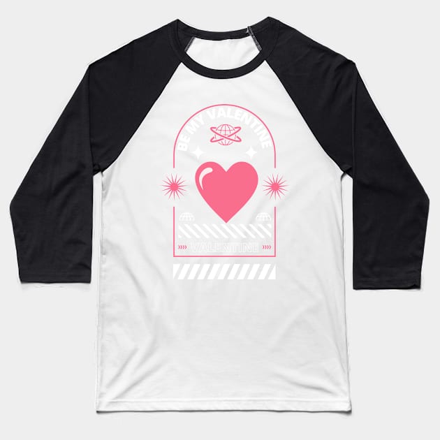 valentine Baseball T-Shirt by artoriaa